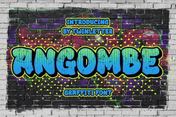 Angombe: A Colorful Display Font for Playful Editorial Design
