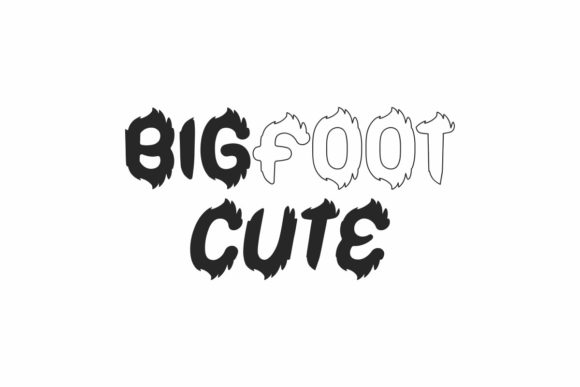 Bigfoot Cute: A Hairy-Cute Display Font for Playful Branding Projects