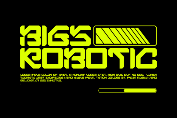 Bigs Robotic: A Futuristic Display Font for Modern Web Design