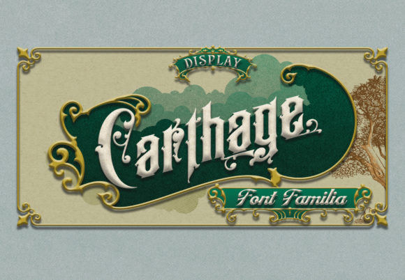 Carthage: A Bold Display Font for Editorial Design and Publication Branding
