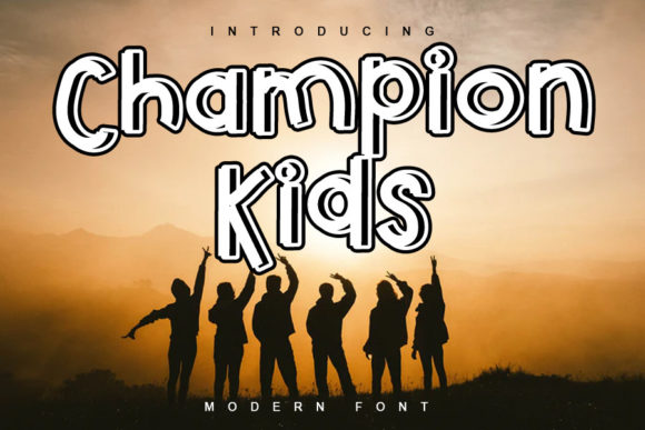 Champion Kids: A Playful Display Font for Editorial Design and Digital Publishing
