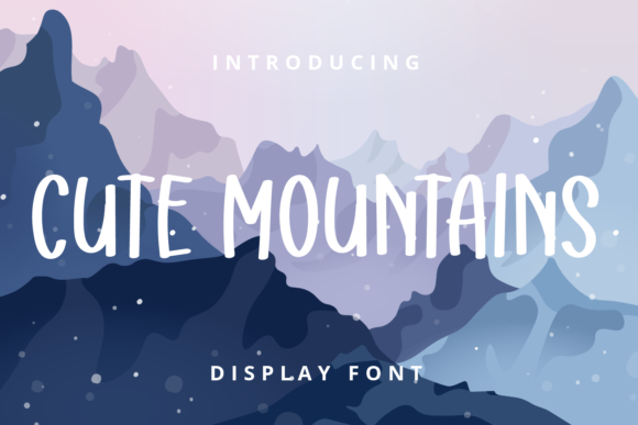Cute Mountains: A Display Font That Brings Charm to Editorial Design