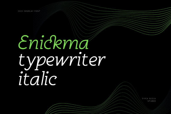 Enickma: A Modern Display Font for Editorial Design and Digital Publishing