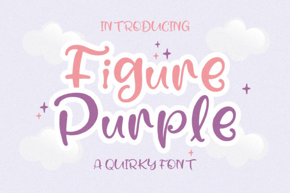 Figure Purple: A Quirky Premium Font for Bold Branding and Display Design