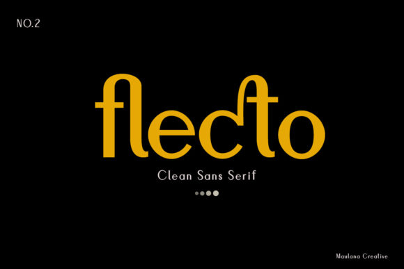 Flecto: A Creative Display Font for Modern Branding Projects