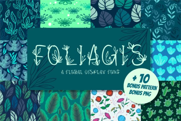 Foliagis: A Floral Display Font That Elevates Digital Branding
