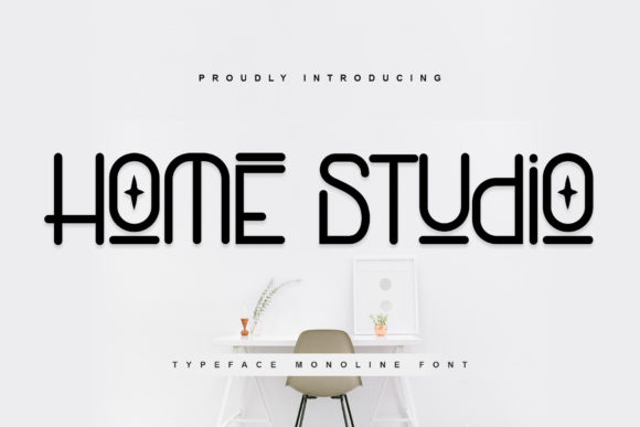 Home Studio: A Modern Display Font for Bold Brand Identities