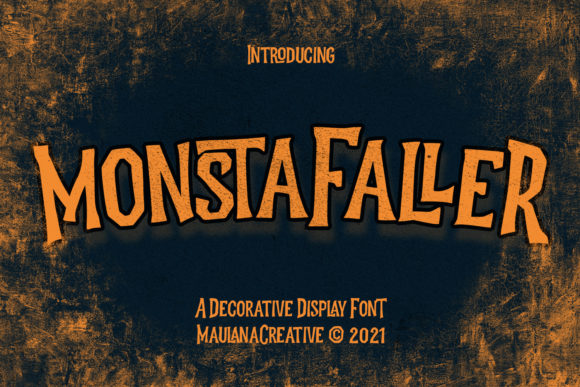 Monstafaller: A Bold Display Font That Commands Attention
