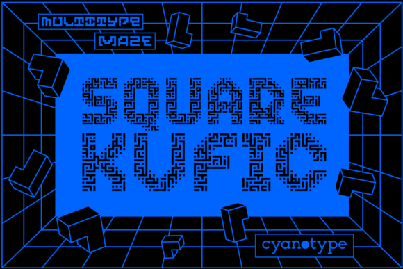 MultiType Maze Square Kufic: A Distinctive Display Font for Modern Web Design