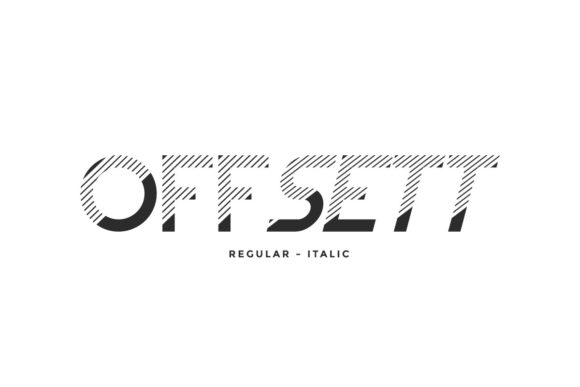 Offsett: A Futuristic Display Font for Modern Editorial Design