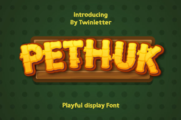 Pethuk: A Playful Display Font for Web Designers and Digital Makers