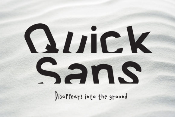 Quick Sans: A Modern Display Font for Impactful Digital Marketing
