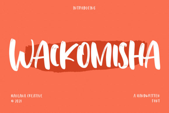 Wackomisha: A Bold Display Font for Modern Web Design and Digital Branding